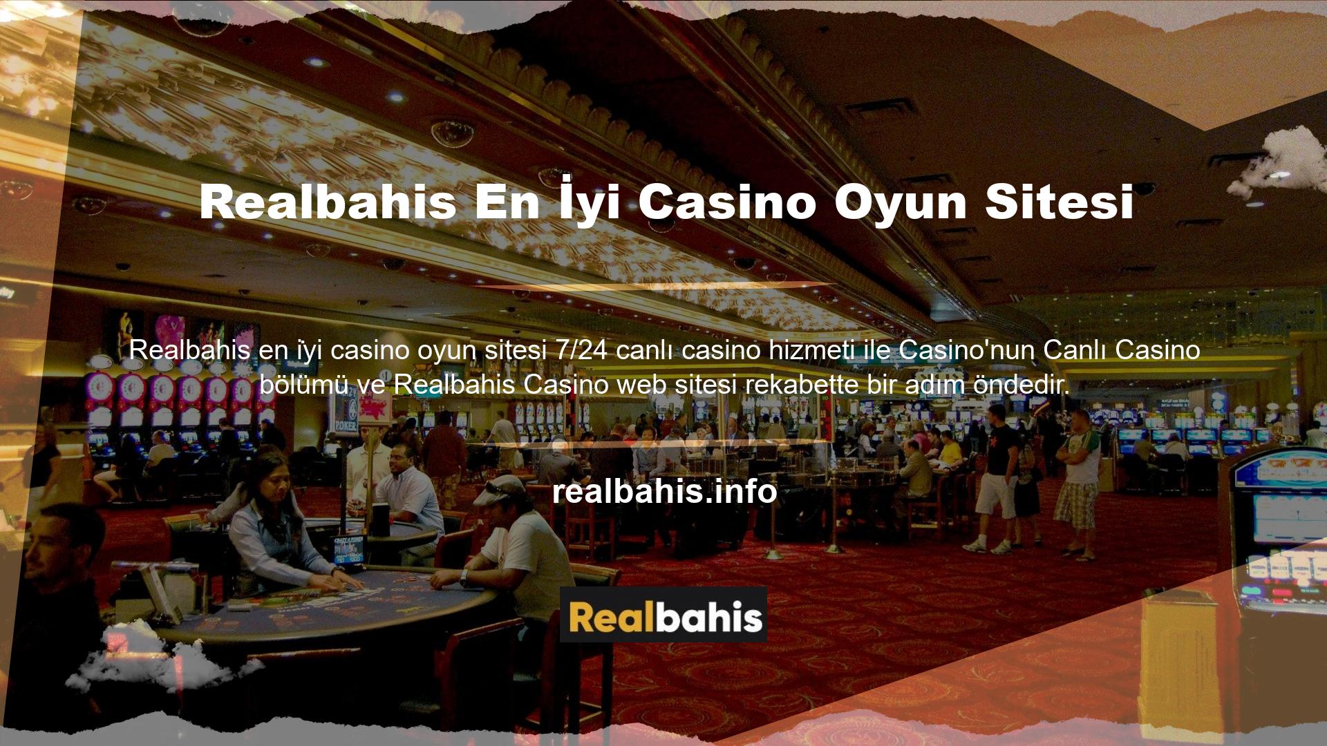 Realbahis Casino harika ödüllerden fazlasını sunan en iyi casino sitesidir